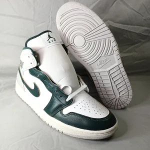 Nike Air Jordan 1 Mid Shoes Oxidized Green White Grey FQ7720-103 Men's 10.5 NA