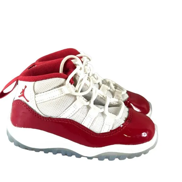 Nike Air Jordan 11 Retro Cherry Baby Size 6C Athletic Shoes Sneakers