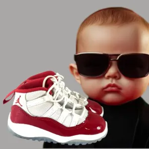 Nike Air Jordan 11 Retro Cherry Baby Size 6C Athletic Shoes Sneakers