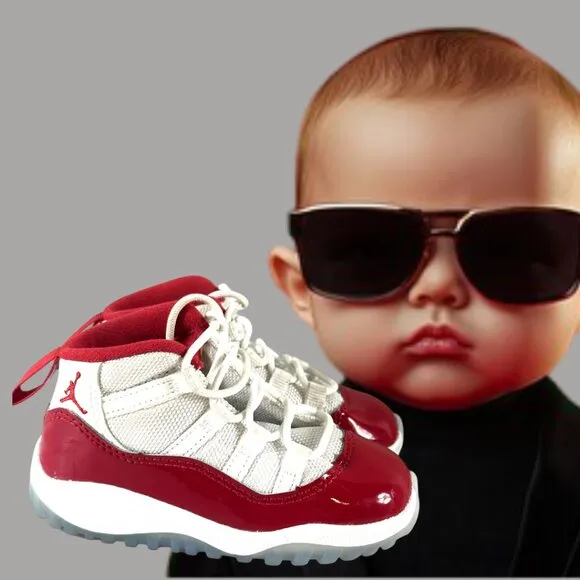 Nike Air Jordan 11 Retro Cherry Baby Size 6C Athletic Shoes Sneakers