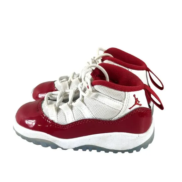 Nike Air Jordan 11 Retro Cherry Baby Size 6C Athletic Shoes Sneakers