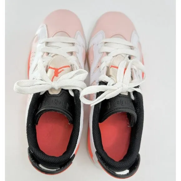 Nike Air Jordan 6 Retro Low Atmosphere Infrared 768878-102 Youth Shoes Size 4Y