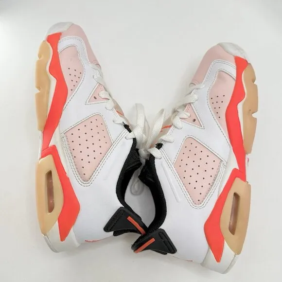 Nike Air Jordan 6 Retro Low Atmosphere Infrared 768878-102 Youth Shoes Size 4Y