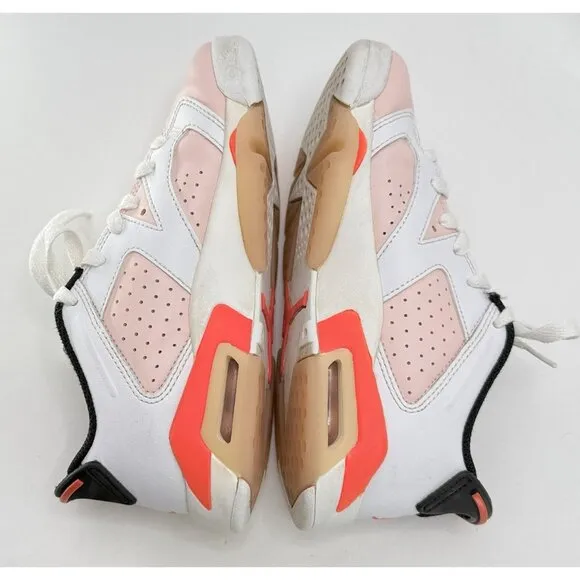 Nike Air Jordan 6 Retro Low Atmosphere Infrared 768878-102 Youth Shoes Size 4Y