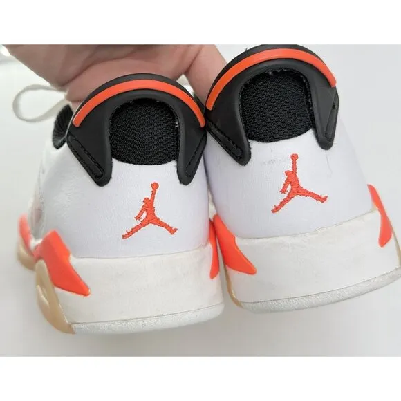 Nike Air Jordan 6 Retro Low Atmosphere Infrared 768878-102 Youth Shoes Size 4Y