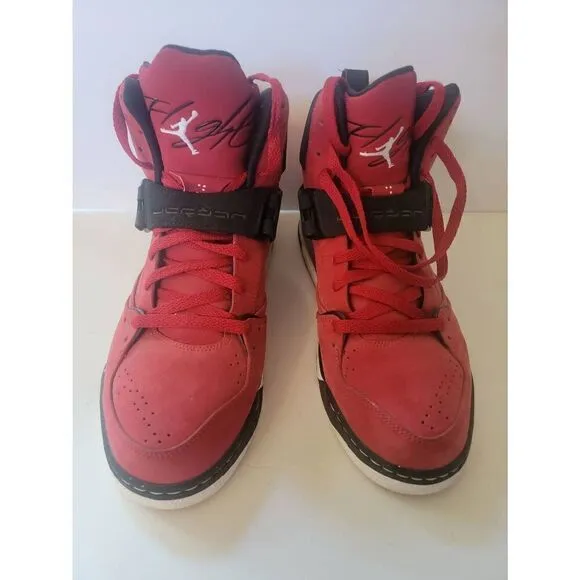Nike Air Jordan Flight 45 Men's Red High Varsity Basketball Shoes Size 11.5