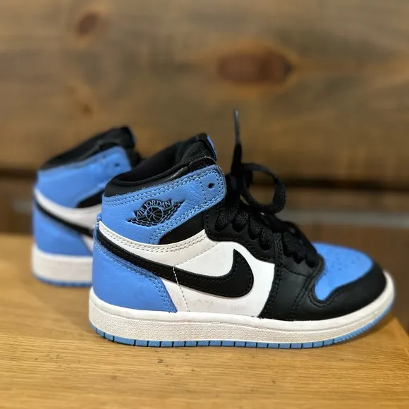 Nike Air Jordan Kids Blue and Black Sneakers