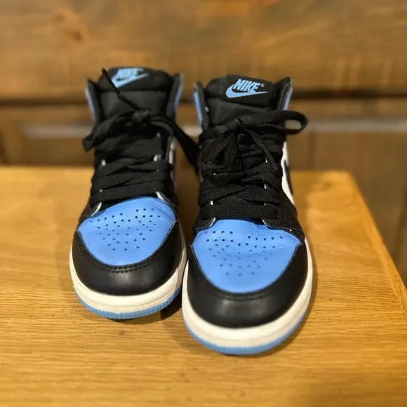 Nike Air Jordan Kids Blue and Black Sneakers