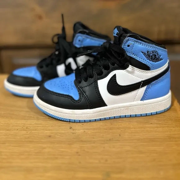 Nike Air Jordan Kids Blue and Black Sneakers