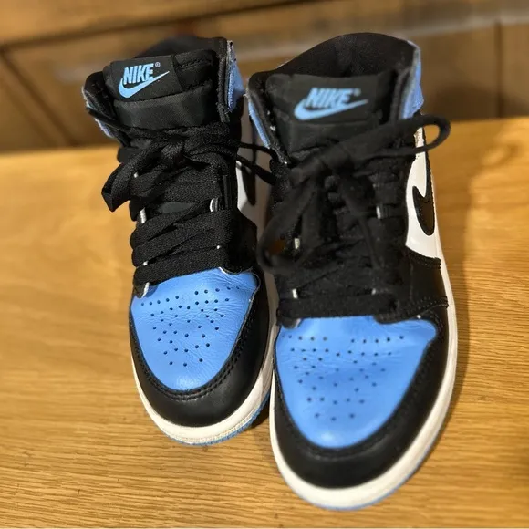 Nike Air Jordan Kids Blue and Black Sneakers