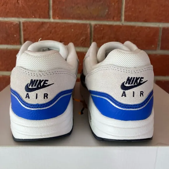 Nike Air Max 1 GS Size 7Y Youth Blue White New Sneakers Retro Shoes