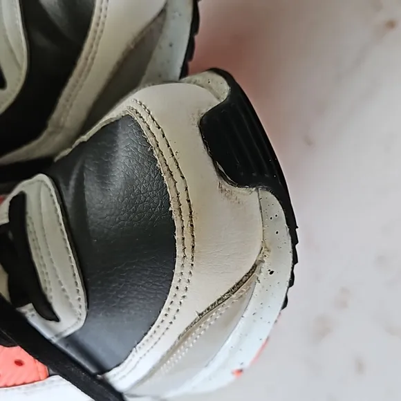 Nike Air Max 90 Leather GS White Turf Orange