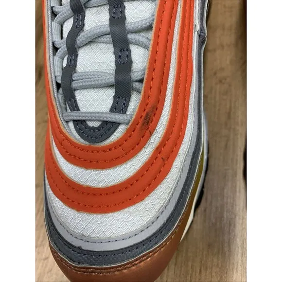 Nike Air Max 97 SE GS CT9637-900 Sneakers Red Bronze Orange Womens Youth Size 6Y