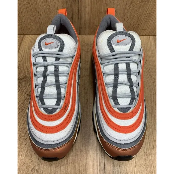 Nike Air Max 97 SE GS CT9637-900 Sneakers Red Bronze Orange Womens Youth Size 6Y