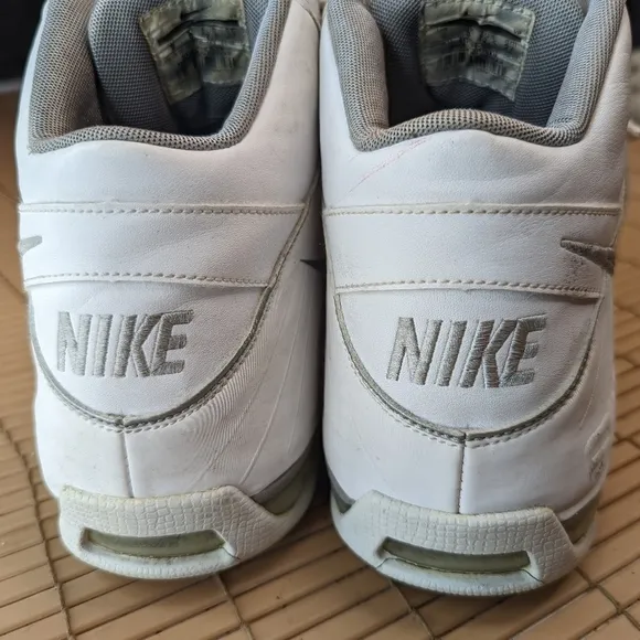 Nike Air Max Full Court Mens Basketball Shoes White/Metallic Silver 417792-103 S