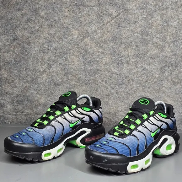 Nike Air Max Plus GS Tn Kids 4Y Icons Deep Royal Scream Green CD0609-021