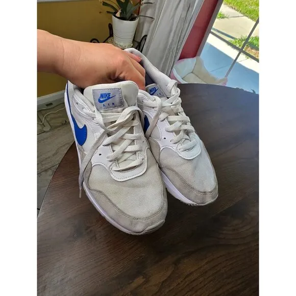 Nike Air Max SC CW4555-101 White /Game Royal-Wolf Grey Blue Men's Shoes Size 9.5