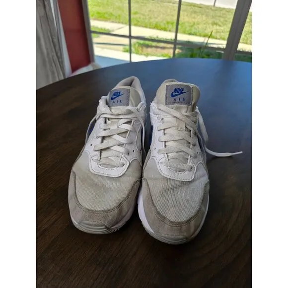 Nike Air Max SC CW4555-101 White /Game Royal-Wolf Grey Blue Men's Shoes Size 9.5