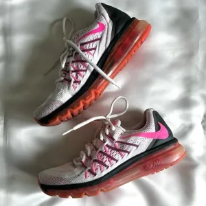 NIKE AIR MAX 'White Pink Pow' Women's Pink Running Shoes Size- 7.5