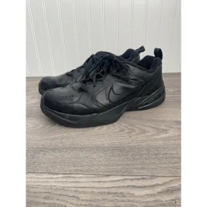 Nike Air Monarch IV (4E) Men's 12.5 Triple Black 415445-001 Sneakers Training