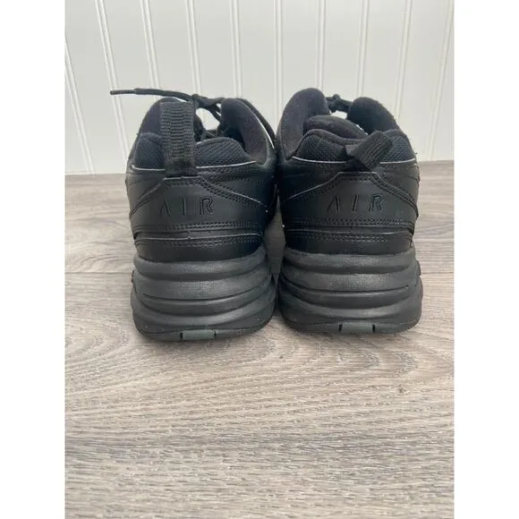 Nike Air Monarch IV (4E) Men's 12.5 Triple Black 415445-001 Sneakers Training