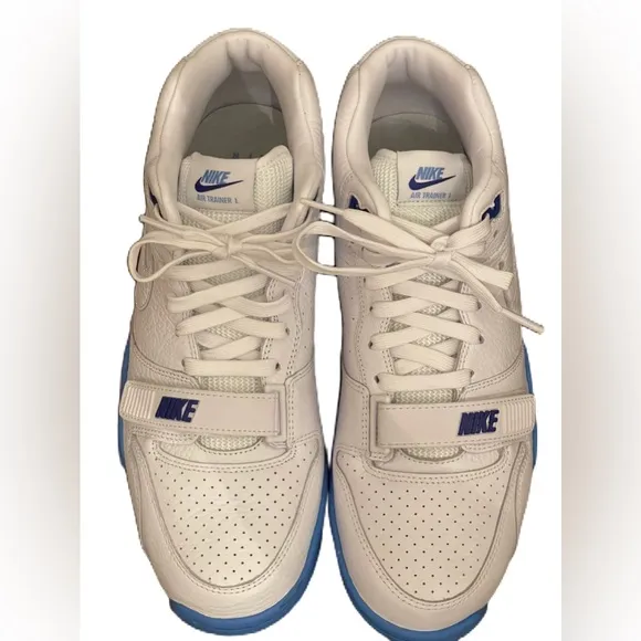 Nike Air Trainer 1 Men's Shoes, White/ University Blue, size 10