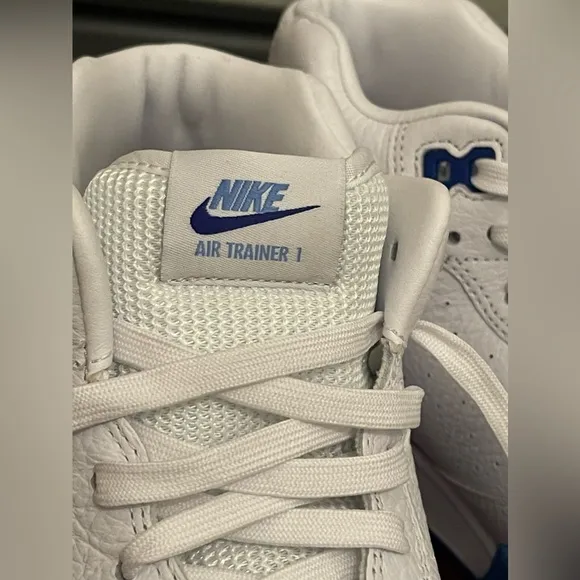 Nike Air Trainer 1 Men's Shoes, White/ University Blue, size 10