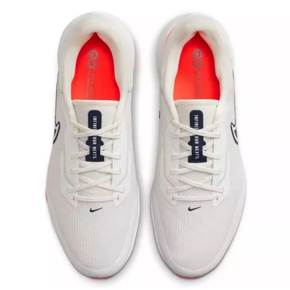 Nike Air Zoom Infinity Tour Golf Shoes White Crimson DC5221-041‎ Men's Size 9