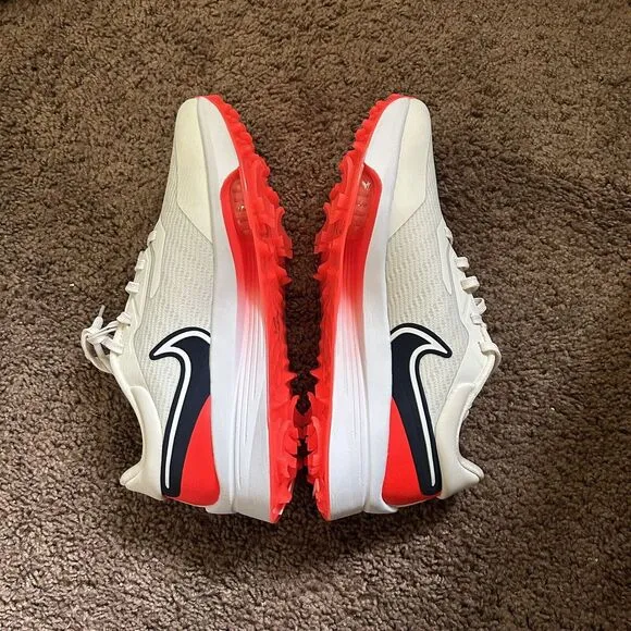 Nike Air Zoom Infinity Tour Golf Shoes White Crimson DC5221-041‎ Men's Size 9
