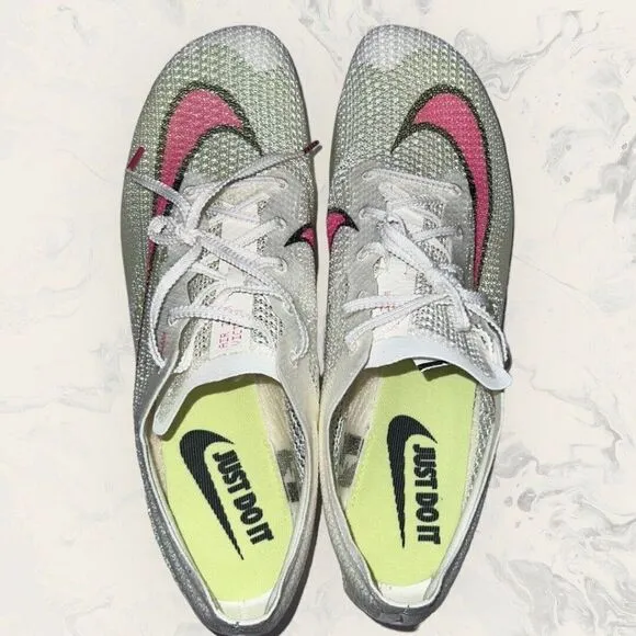 Nike Air Zoom Victory Sail Fierce Pink Track Spike Running Shoes Mens Size 13