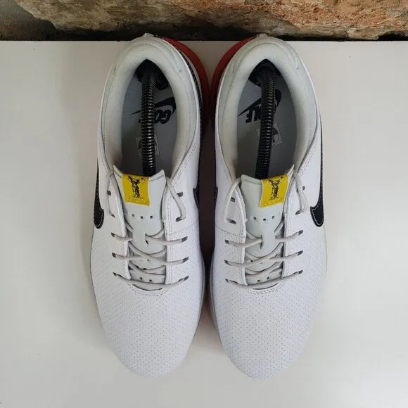 Nike Air Zoom Victory Tour 3 Golf Shoes Men's Size 9 White Track Red DV6798-101