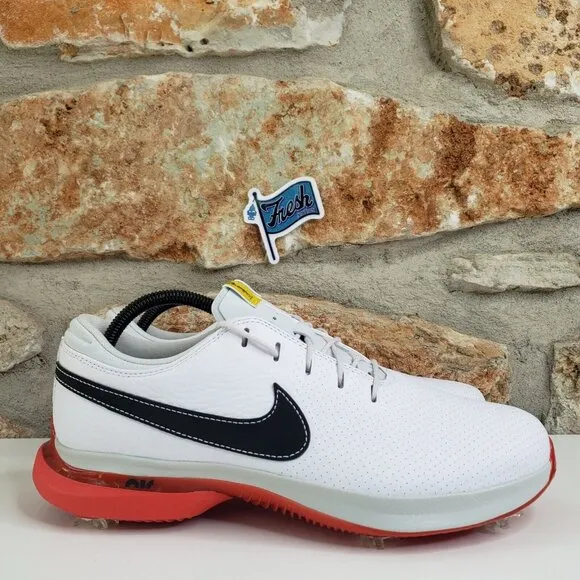 Nike Air Zoom Victory Tour 3 Golf Shoes Men's Size 9 White Track Red DV6798-101