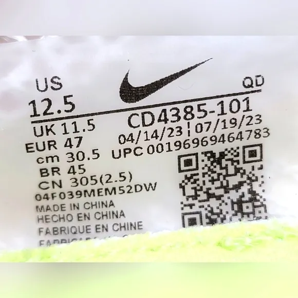 Nike Air Zoom Victory Track &amp; Field Spikes Shoes CD4385-101 Men's Size 12.5 New