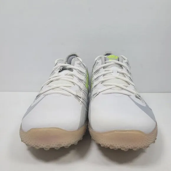 Nike Alpha Huarache 7 Pro TF Lax Men's White Gray Shoes CJ0235-101 US Sz 12 NWB