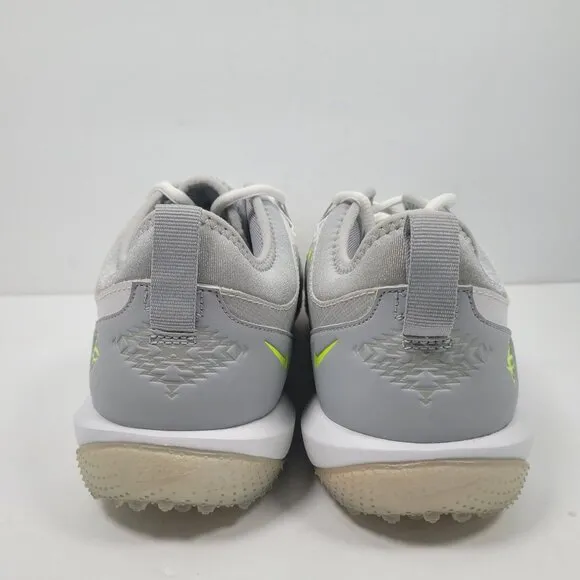 Nike Alpha Huarache 7 Pro TF Lax Men's White Gray Shoes CJ0235-101 US Sz 12 NWB