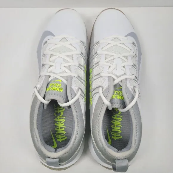 Nike Alpha Huarache 7 Pro TF Lax Men's White Gray Shoes CJ0235-101 US Sz 12 NWB