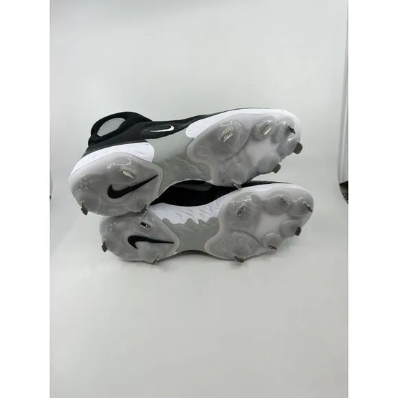 Nike Alpha Huarache Elite 4 Mid Baseball Cleats Black DJ6520-011 Men’s Size 12