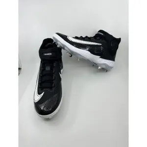 Nike Alpha Huarache Elite 4 Mid Black Baseball Cleats DJ6520-001 Men's Size 11.5