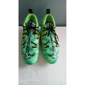 Nike Alpha Menace Pro 3 Football Cleats Green Molded Studs Athletic Shoes