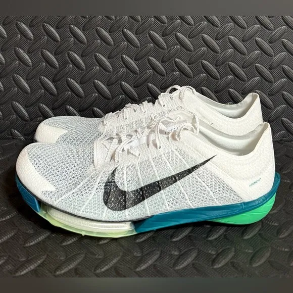 Nike Athletic Track Field Spikes Shoes White Teal Blue Mens Womens Sizes