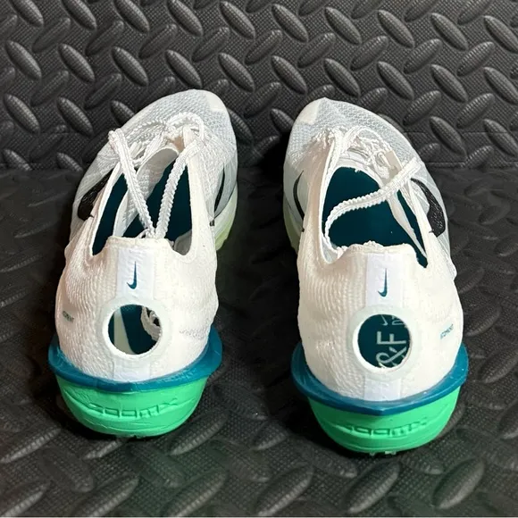 Nike Athletic Track Field Spikes Shoes White Teal Blue Mens Womens Sizes
