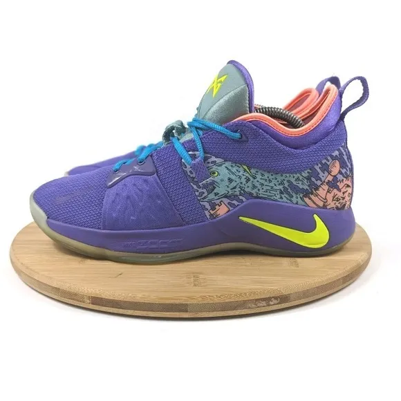 Nike Basketball Shoes Size 8.5 Mentality Mens PG‎ 2 Purple Mamba Sneakers