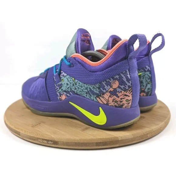Nike Basketball Shoes Size 8.5 Mentality Mens PG‎ 2 Purple Mamba Sneakers