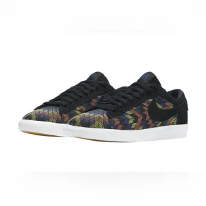 Nike | Blazer Low N7 Suede Black Citron Pulse Sneakers Shoes | M 6 W 8