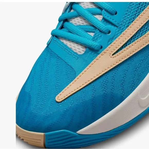 Nike Blue Athletic Shoes with Cream Accents