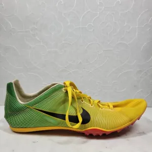 Nike Bowerman Zoom Victory Shoes Mens 11.5 Yellow Green Ultra Lite Track Field