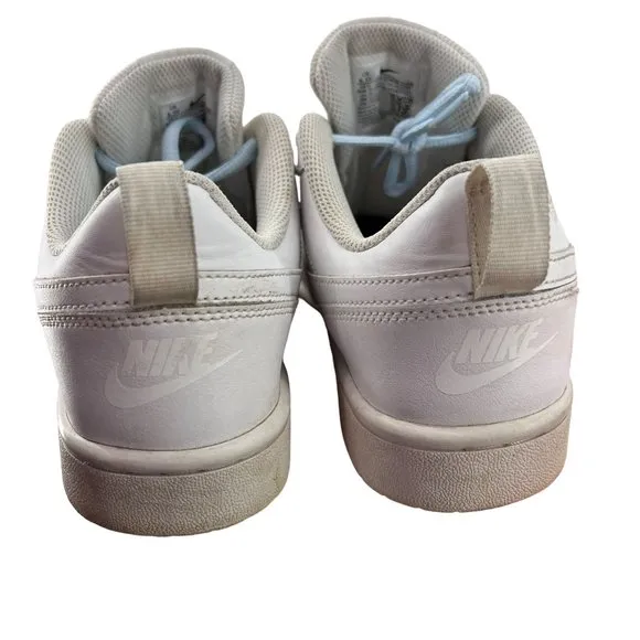 Nike Boys Court Borough Low 2 BQ5448-100 White Running Shoes Sneakers Size 6.5 Y