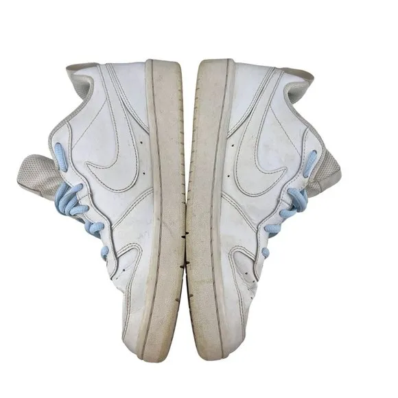 Nike Boys Court Borough Low 2 BQ5448-100 White Running Shoes Sneakers Size 6.5 Y