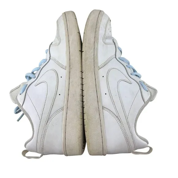 Nike Boys Court Borough Low 2 BQ5448-100 White Running Shoes Sneakers Size 6.5 Y