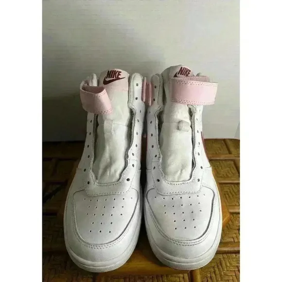 Nike CD7782-104 Court Borough Mid 2 White High Top Basketball Shoes US Size 6.5Y